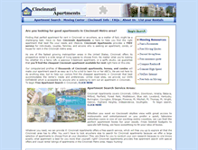 Tablet Screenshot of cincinnati-apartments.us